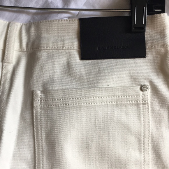 NWT White Straight Leg Balenciaga Jeans - Picture 4 of 4